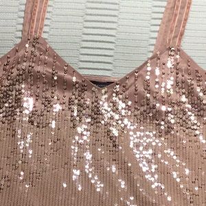 Copper sequins top